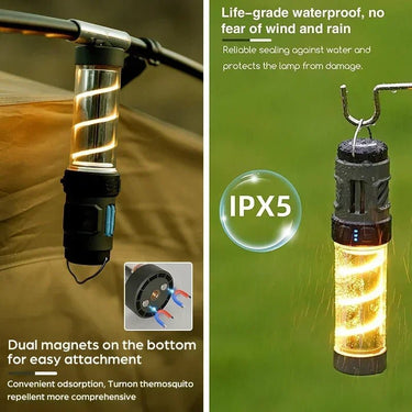 Rechargeable 3 - in - 1 Camping Lantern & Light - InspiredGrabs.com